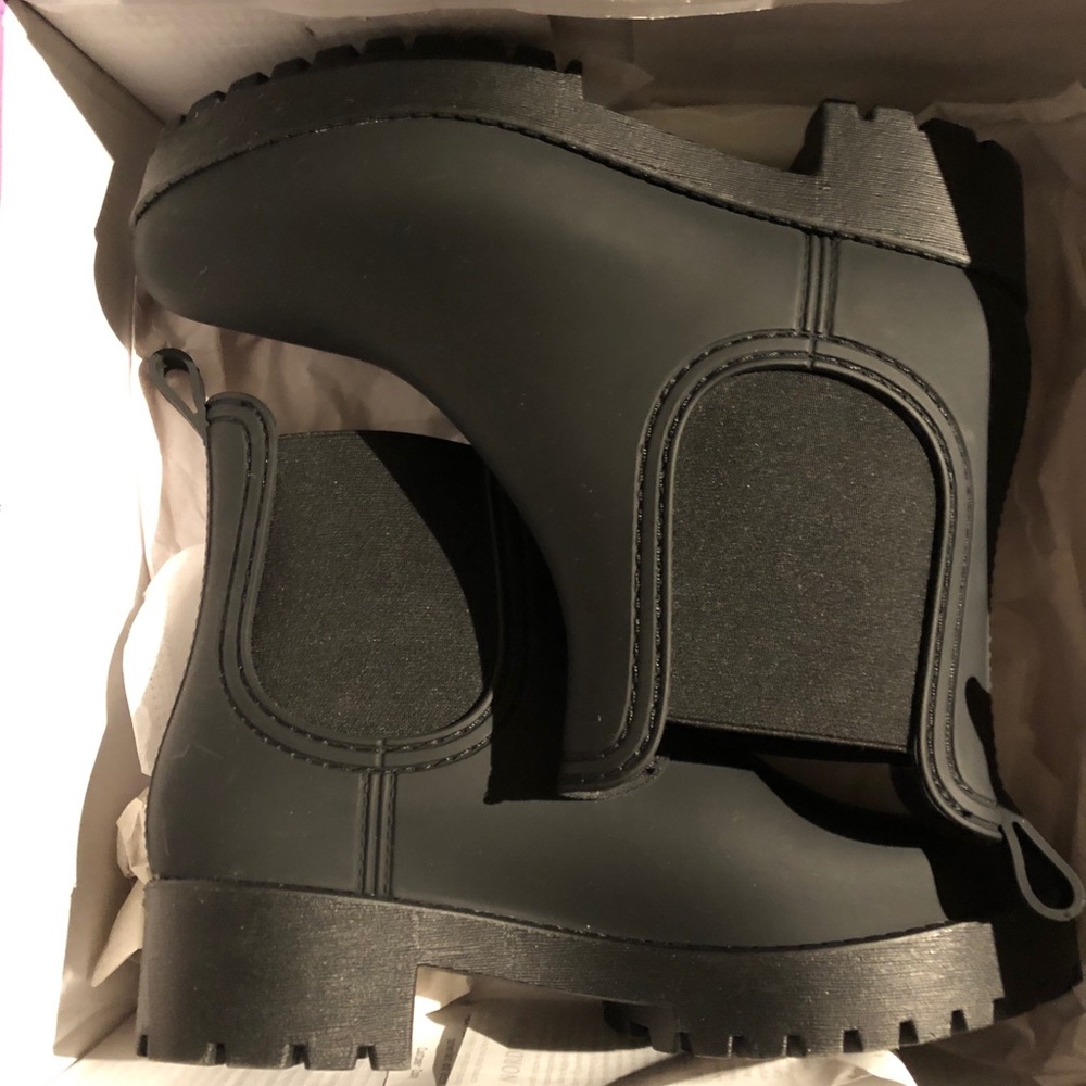 Jeffery Campbell black matte booties